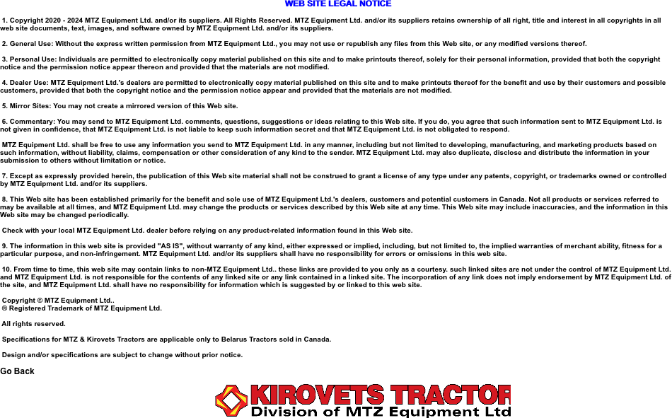  WEB SITE LEGAL NOTICE